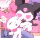 My Melody and Kuromi from Sanrio.